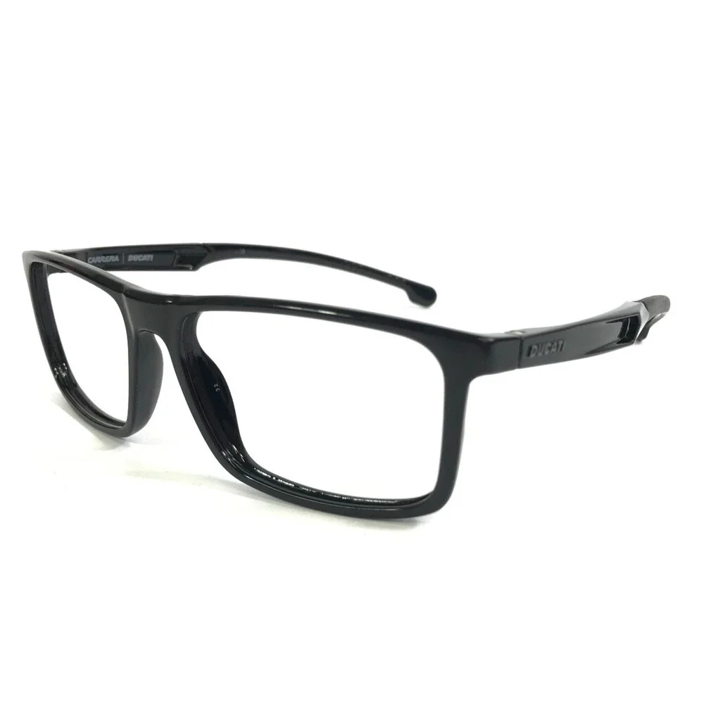Carrera x Ducati Eyeglasses Frames CARDUC 024 807 Black Rectangle 56-15-143